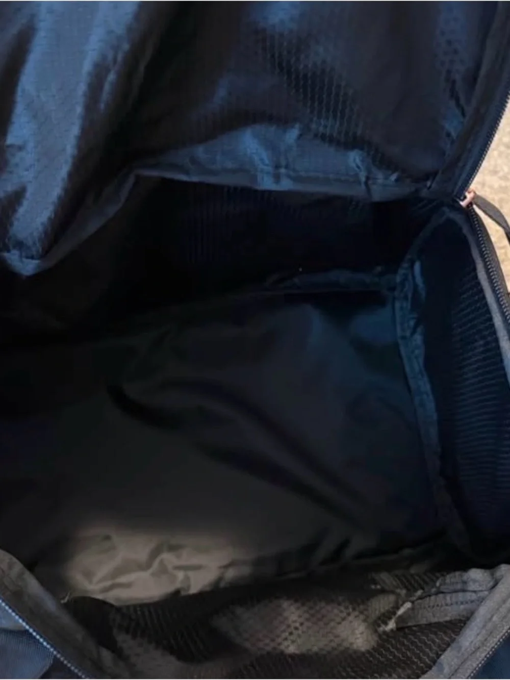 Reebok Black Duffel Bag with Rose Gold Logo Accent